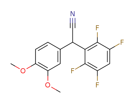 α-(3',4'-Dimethoxyphenyl)-2,3,5,6-tetrafluorophenylacetonitrile