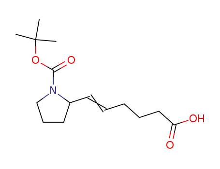 6-(1-t-butoxycarbonyl-2,3,4,5-tetrahydro-2-pyrrolyl)-5-hexenoic acid