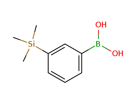 Molecular Structure of 177171-16-3 (3-(TRIMETHYLSILYL)PHENYLBORONIC ACID)
