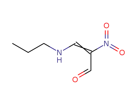 Molecular Structure of 181294-57-5 (2-Propenal, 2-nitro-3-(propylamino)-)