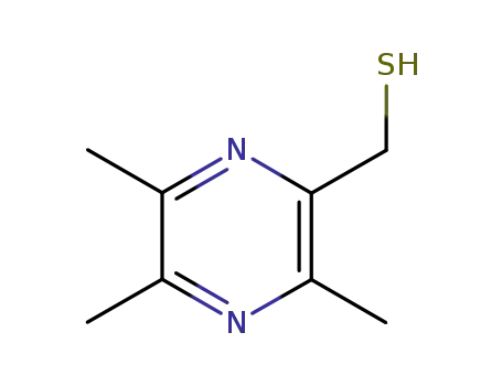 Molecular Structure of 184826-39-9 (Pyrazinemethanethiol, 3,5,6-trimethyl-)