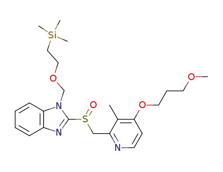 2-[4-(3-Methoxy-propoxy)-3-methyl-pyridin-2-ylmethanesulfinyl]-1-(2-trimethylsilanyl-ethoxymethyl)-1H-benzoimidazole