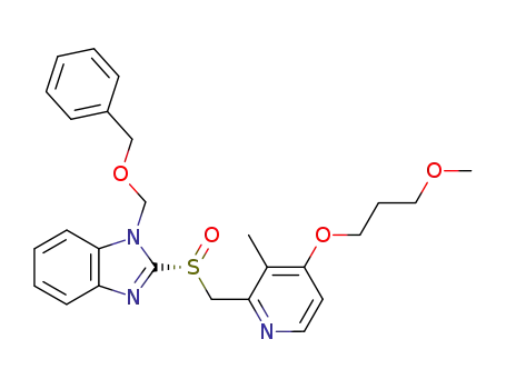 1-Benzyloxymethyl-2-[(R)-4-(3-methoxy-propoxy)-3-methyl-pyridin-2-ylmethanesulfinyl]-1H-benzoimidazole