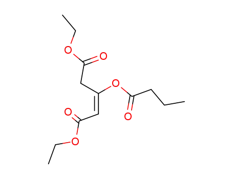 (E)-3-Butyryloxy-pent-2-enedioic acid diethyl ester