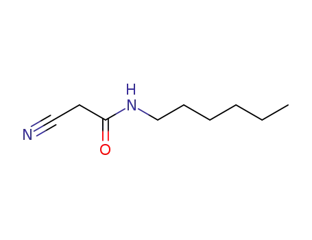 Molecular Structure of 52493-37-5 (2-CYANO-N-HEXYLACETAMIDE)