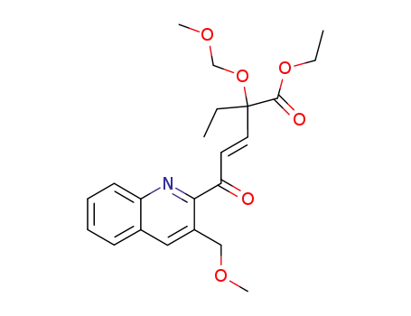 (E)-2-Ethyl-2-methoxymethoxy-5-(3-methoxymethyl-quinolin-2-yl)-5-oxo-pent-3-enoic acid ethyl ester