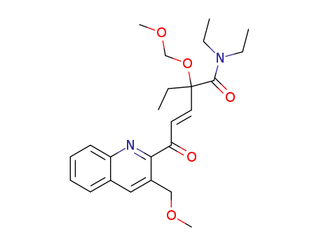 (E)-2-Ethyl-2-methoxymethoxy-5-(3-methoxymethyl-quinolin-2-yl)-5-oxo-pent-3-enoic acid diethylamide