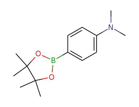Molecular Structure of 171364-78-6 (4-(N,N-DIMETHYLAMINO)PHENYLBORONIC ACID, PINACOL ESTER)