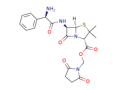 (2S,5R,6R)-6-((R)-2-Amino-2-phenyl-acetylamino)-3,3-dimethyl-7-oxo-4-thia-1-aza-bicyclo[3.2.0]heptane-2-carboxylic acid 2,5-dioxo-pyrrolidin-1-ylmethyl ester