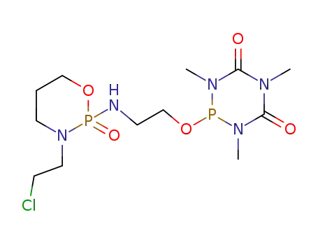 2-{2-[3-(2-Chloro-ethyl)-2-oxo-2λ5-[1,3,2]oxazaphosphinan-2-ylamino]-ethoxy}-1,3,5-trimethyl-[1,3,5,2]triazaphosphinane-4,6-dione