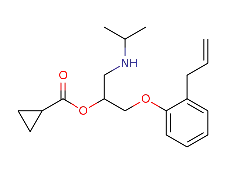 cyclopropanecarboxylic acid 2-(2-allyl-phenoxy)-1-(isopropylamino-methyl)-ethyl ester