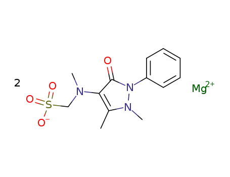 1-phenyl-2,3-dimethyl-4-methylaminopyrazoline-5-one N-methylsulfonate magnesium hexahydrate