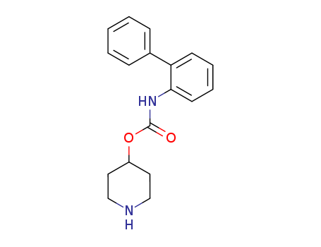 CARBAMIC ACID, N-[1,1'-BIPHENYL]-2-YL-, 4-PIPERIDINYL ESTER-