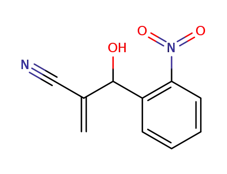 Molecular Structure of 225237-20-7 (Benzenepropanenitrile, b-hydroxy-a-methylene-2-nitro-)