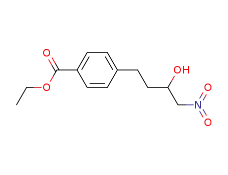 4-(3-hydroxy-4-nitrobutyl)benzoic acid ethyl ester
