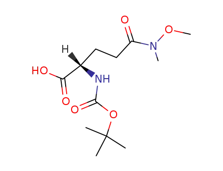 N-(tert-butoxycarbonyl)-5-(N,O-dimethyl-hydroxamide)-glutamine