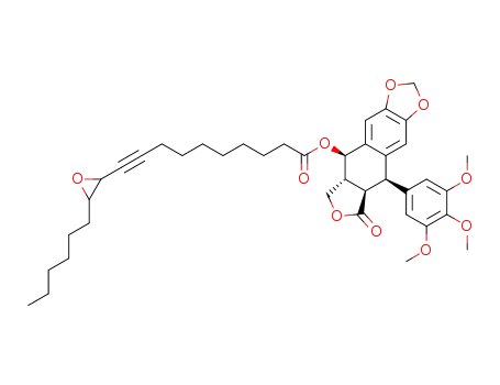 4-O-podophyllotoxinyl 11,12-E-epoxyoctadec-9-ynoate