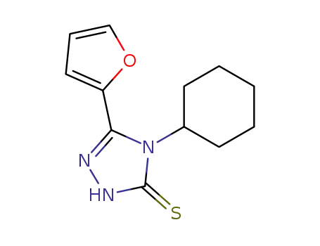 4-cyclohexyl-5-(2-furyl)-2,4-dihydro-3H-1,2,4-triazole-3-thione