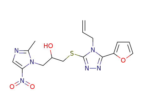 1-(4-allyl-5-furan-2-yl-4H-[1,2,4]triazol-3-ylsulfanyl)-3-(2-methyl-5-nitro-imidazol-1-yl)-propan-2-ol