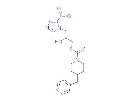 (±)-2-hydroxy-3-(2-methyl-5-nitro-1H-imidazol-1-yl)propyl 4-benzylpiperidine-1-carbodithioate