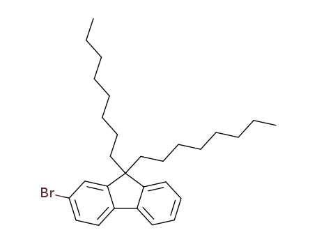 Molecular Structure of 302554-80-9 (2-Bromo-9,9-dioctyl fluorene)