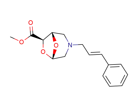 methyl (1S,5S,7R)-3-cinnamyl-6,8-dioxa-3-azabicyclo[3.2.1]octane-7-exo-carboxylate