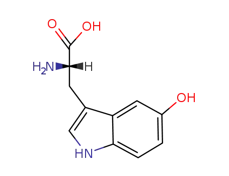 Molecular Structure of 4350-09-8 (L-5-Hydroxytryptophan)