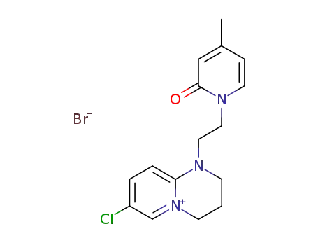7-chloro-1-[2-(4-methyl-2-oxo-2H-pyridin-1-yl)ethyl]-1,2,3,4-tetrahydropyrido[1,2-a]pyrimidin-5-ylium bromide