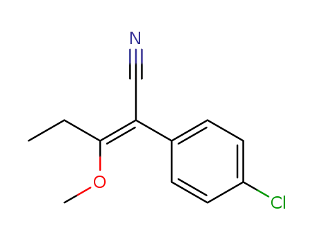 α-(4-chlorophenyl)-β-methoxy-α-propionylacrylonitrile