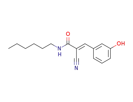 2-cyano-N-hexyl-3-(3-hydroxyphenyl)acrylamide