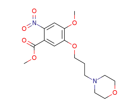 4-methoxy-5-(3-morpholinylpropoxy)-2-nitrobenzoic acid methyl ester