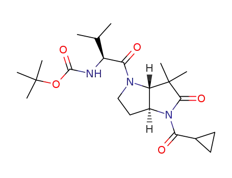 tert-butyl (1S)-{[(3aS,6aR)-4-(cyclopropylcarbonyl)-6,6-dimethyl-5-oxohexahydropyrrolo[3,2-b]pyrrol-1(2H)-yl]carbonyl}-2-methylpropylcarbamate
