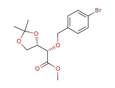 methyl (2S,3S)-2-(4-bromobenzyloxy)-3,4-dihydroxy-3,4-O-isopropylidene-butyrate