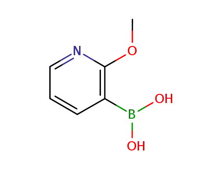 Molecular Structure of 163105-90-6 (2-Methoxypyridine-3-boronic acid)