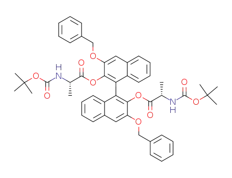 2-tert-butoxycarbonylamino-propionic acid 3,3'-bis-benzyloxy-2'-(2-tert-butoxycarbonylamino-propionyloxy)-[1,1']binaphthalenyl-2-yl ester