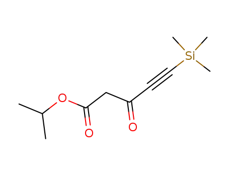 Molecular Structure of 557762-56-8 (4-Pentynoic acid, 3-oxo-5-(trimethylsilyl)-, 1-methylethyl ester)