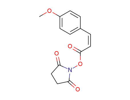 Molecular Structure of 672341-25-2 (2,5-Pyrrolidinedione,
1-[[(2Z)-3-(4-methoxyphenyl)-1-oxo-2-propenyl]oxy]-)