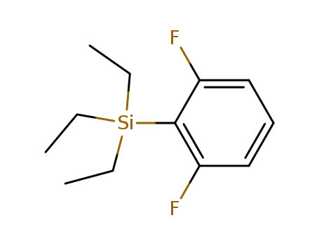 Molecular Structure of 651027-02-0 (Silane, (2,6-difluorophenyl)triethyl-)