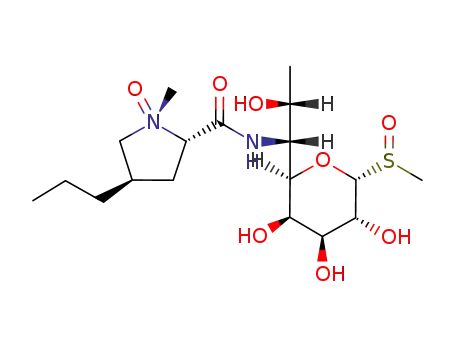 (1S,2S,4R)-1-Methyl-1-oxy-4-propyl-pyrrolidine-2-carboxylic acid [(1R,2R)-2-hydroxy-1-((2R,3R,4S,5R,6R)-3,4,5-trihydroxy-6-methanesulfinyl-tetrahydro-pyran-2-yl)-propyl]-amide