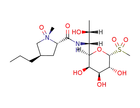 (1S,2S,4R)-1-Methyl-1-oxy-4-propyl-pyrrolidine-2-carboxylic acid [(1R,2R)-2-hydroxy-1-((2R,3R,4S,5R,6R)-3,4,5-trihydroxy-6-methanesulfonyl-tetrahydro-pyran-2-yl)-propyl]-amide