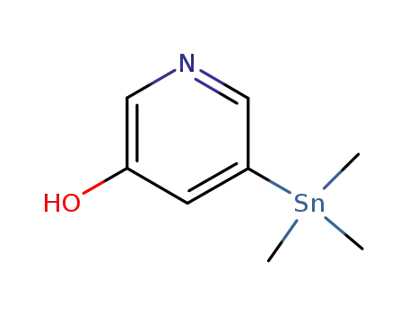 Molecular Structure of 918631-14-8 (3-Pyridinol, 5-(trimethylstannyl)-)