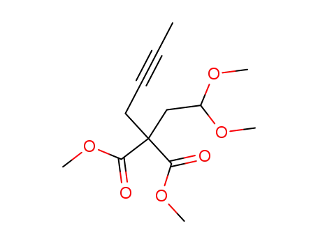 3,3-bis(methoxycarbonyl)-5-heptynal dimethyl acetal
