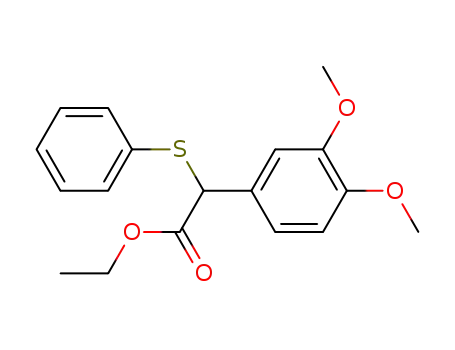 (3,4-dimethoxy-phenyl)-phenylsulfanyl-acetic acid ethyl ester
