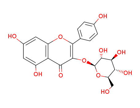 480-10-4,ASTRAGALIN,Astragalin(6CI,7CI,8CI);3-Glucosylkaempferol;4',5,7-Trihydroxyflavone 3-b-D-glucopyranoside;Astragaline;K 5;Kaempferol 3-O-glucoside;Kaempferol 3-O-b-D-glucopyranoside;Kaempferol 3-O-b-D-glucoside;Kaempferol 3-O-b-glucoside;Kaempferol3-glucoside;Kaempferol 3-b-D-glucopyranoside;Kaempferol 3-b-D-glucoside;5,7-Dihydroxy-2-(4-hydroxyphenyl)-3-[(2S,3R,4S,5S,6R)-3,4,5-trihydroxy-6-(hydroxymethyl)oxan-2-yl]oxychromen-4-one;