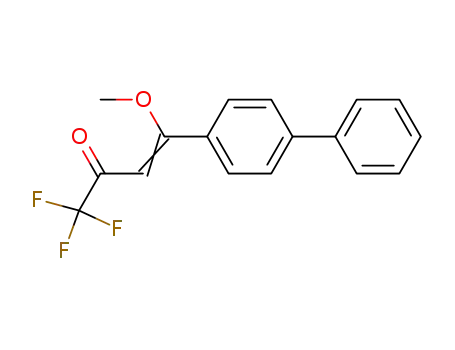 Molecular Structure of 868662-39-9 (3-Buten-2-one, 4-[1,1'-biphenyl]-4-yl-1,1,1-trifluoro-4-methoxy-)