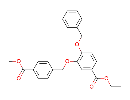 4-Benzyloxy-3-(4-methoxycarbonyl-benzyloxy)-benzoic acid ethyl ester