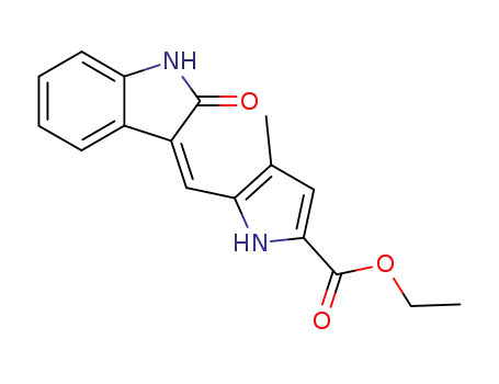(Z)-4-methyl-5-(2-oxo-1,2-dihydro-indol-3-ylidenemethyl)-1H-pyrrole-2-carboxylic acid ethyl ester