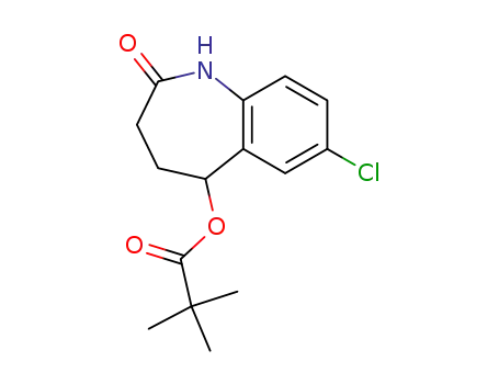 2,2-dimethyl-propionic acid 7-chloro-2-oxo-2,3,4,5-tetrahydro-1H-benzo[b]azepin-5-yl ester