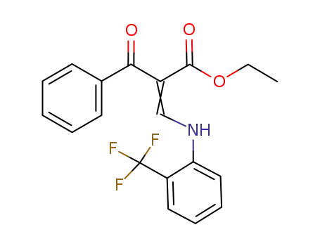 2-benzoyl-3-(2-trifluoromethylphenylamino)acrylic acid ethyl ester