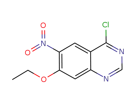 Molecular Structure of 936954-10-8 (4-chloro-7-ethoxy-6-nitroQuinazoline)